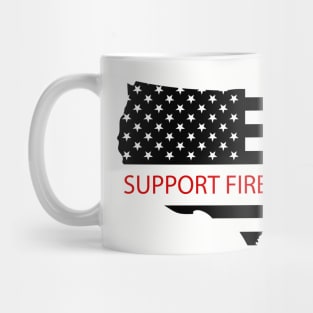 support firefighter Mug